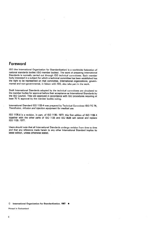 ISO 1135-4:1998 ISO 1135-4:1998 - Transfusion equipment for medical use - Page 2 preview
