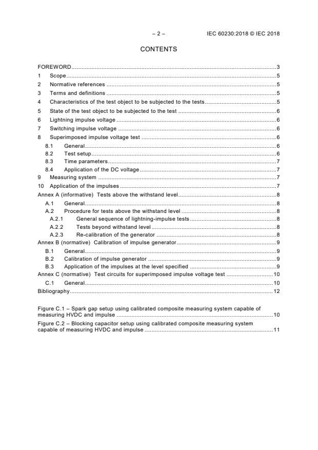 IEC 60230:2018 IEC 60230:2018 - Impulse tests on cables and their accessories - Page 4 preview