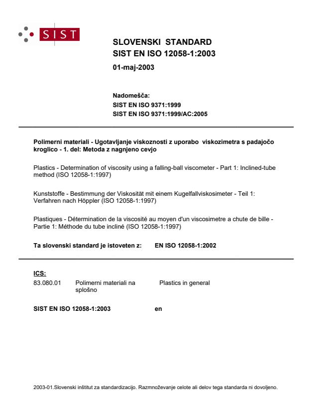 EN ISO 12058-1:2003