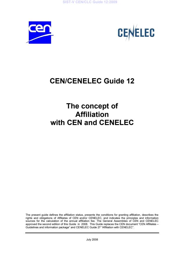 -V CEN/CLC Guide 12:2009 - osnova je CEN/CLC Guide 12:2008 - julij