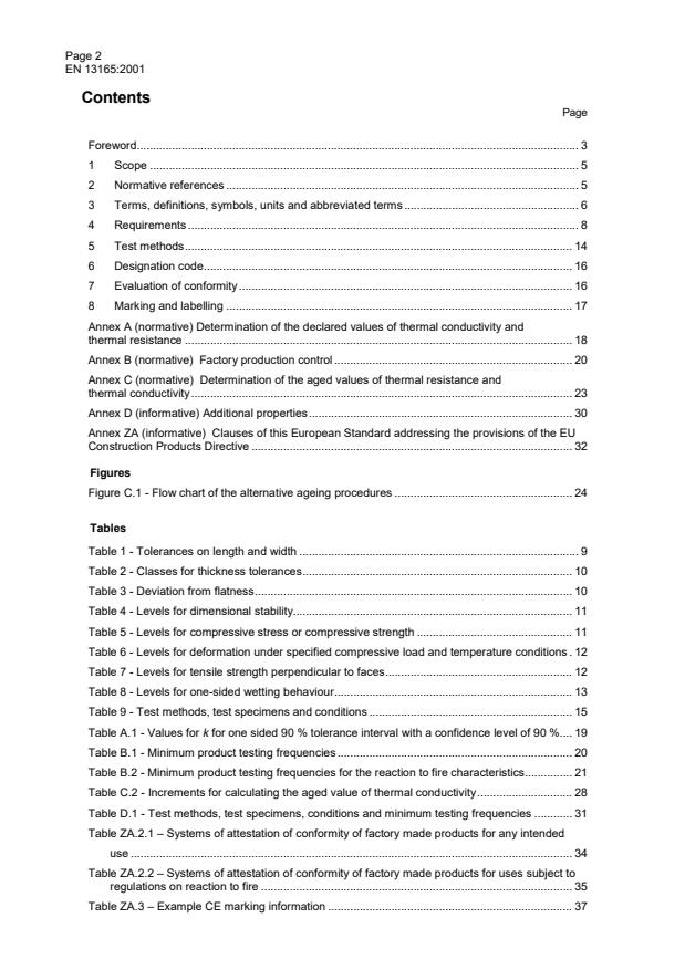 EN 13165:2001 EN 13165:2002 - Page 4 preview