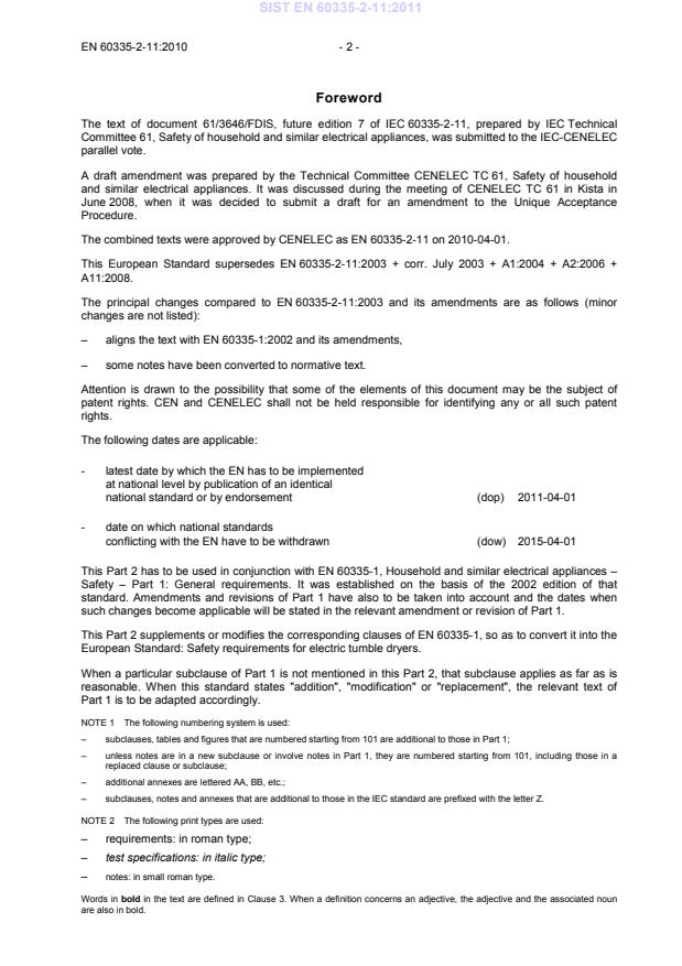 EN 60335-2-11:2010 EN 60335-2-11:2011 - Page 4 preview