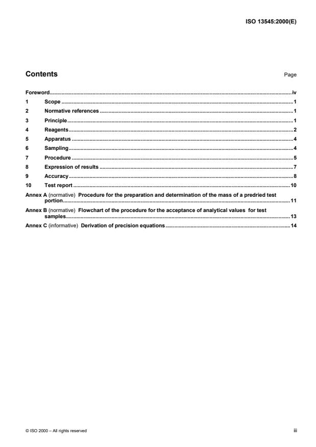 ISO 13545:2000 - Lead sulfide contentrates -- Determination of lead content -- EDTA titration method after acid digestion
