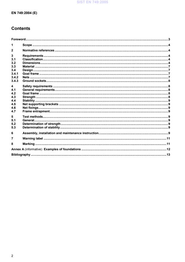 EN 749:2004 EN 749:2005 - Page 4 preview