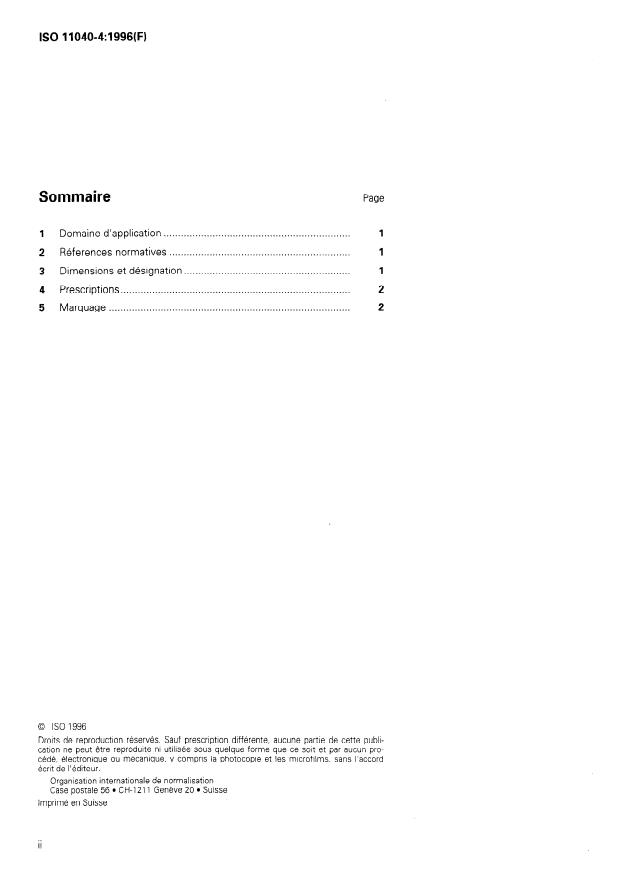ISO 11040-4:1996 ISO 11040-4:1996 - Seringues préremplies - Page 2 preview