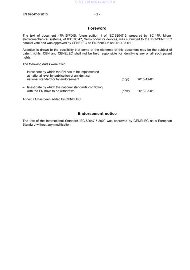 EN 62047-6:2010 EN 62047-6:2010 - Page 4 preview