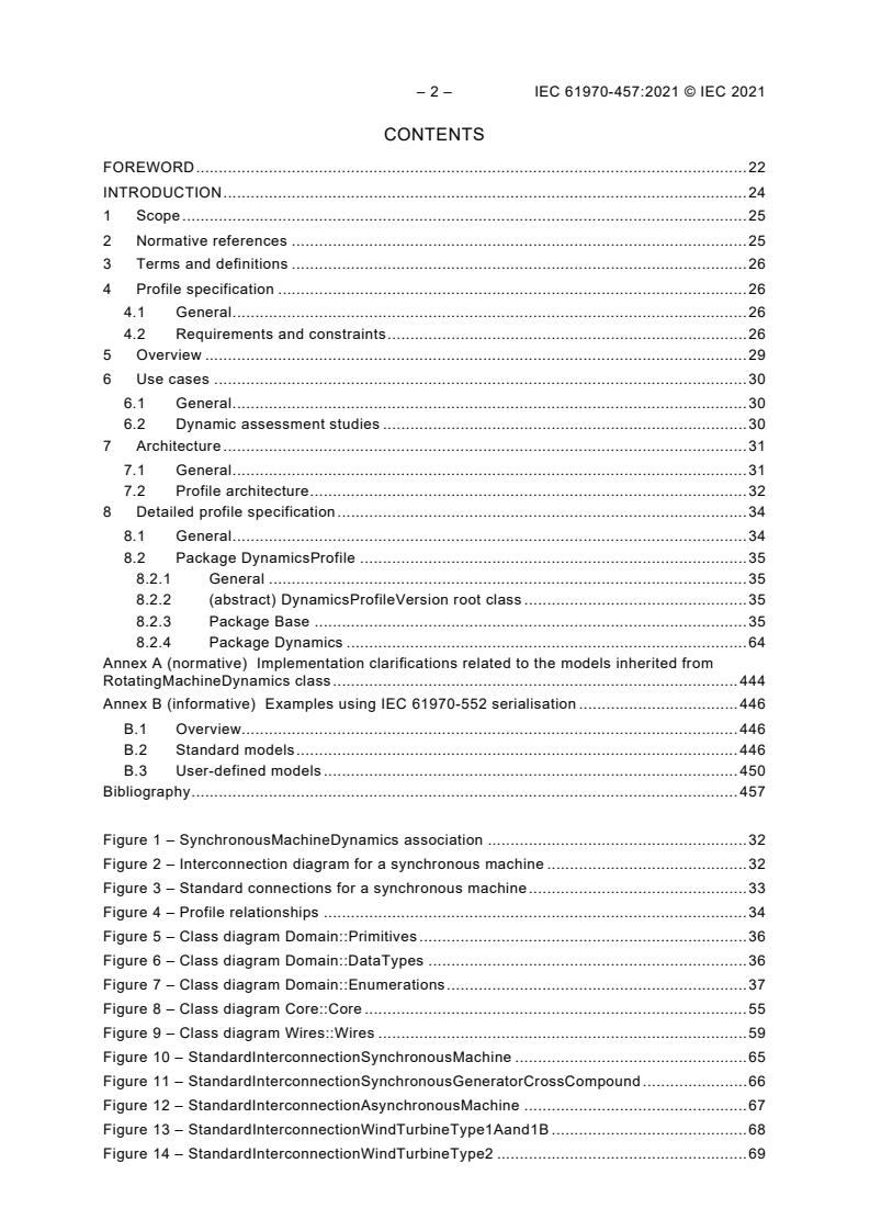 IEC 61970-457:2021 IEC 61970-457:2021 - Energy management system application program interface (EMS-API) - Part 457: Dynamics profile - Page 4 preview