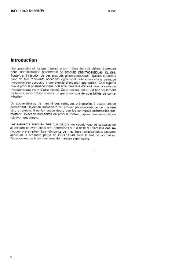 ISO 11040-5:1996 ISO 11040-5:1996 - Seringues préremplies - Page 4 preview
