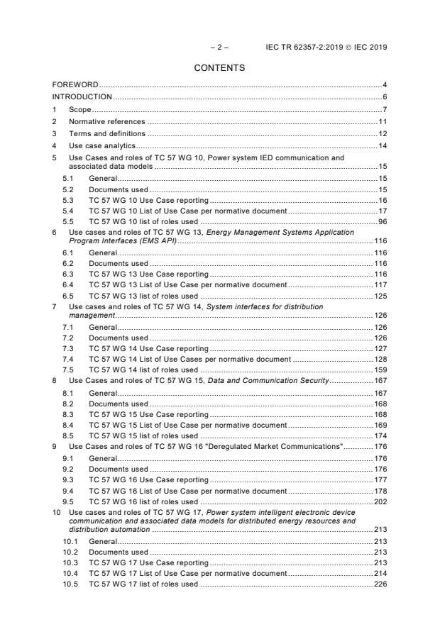 IEC TR 62357-2:2019 IEC TR 62357-2:2019 - Power systems management and associated information exchange - Part 2: Use Cases and role model - Page 4 preview