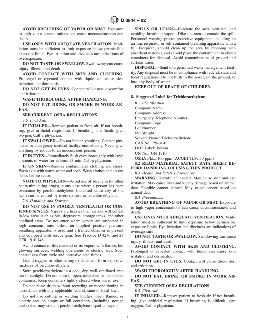 ASTM D3844-02 - Standard Guide for Labeling Halogenated Hydrocarbon Solvent Containers