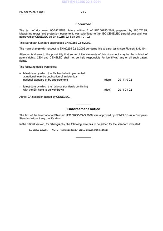 EN 60255-22-5:2011 EN 60255-22-5:2011 - Page 4 preview