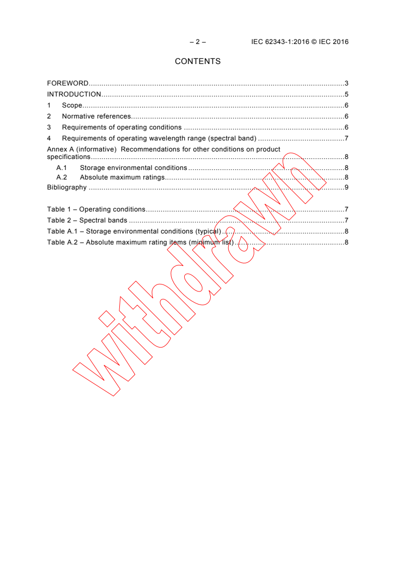 IEC 62343-1:2016 IEC 62343-1:2016 - Dynamic modules - Part 1: Performance standards - General conditions
Released:2/18/2016
Isbn:9782832231845 - Page 4 preview