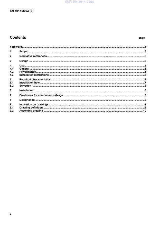 EN 4014:2003 EN 4014:2004 - Page 4 preview