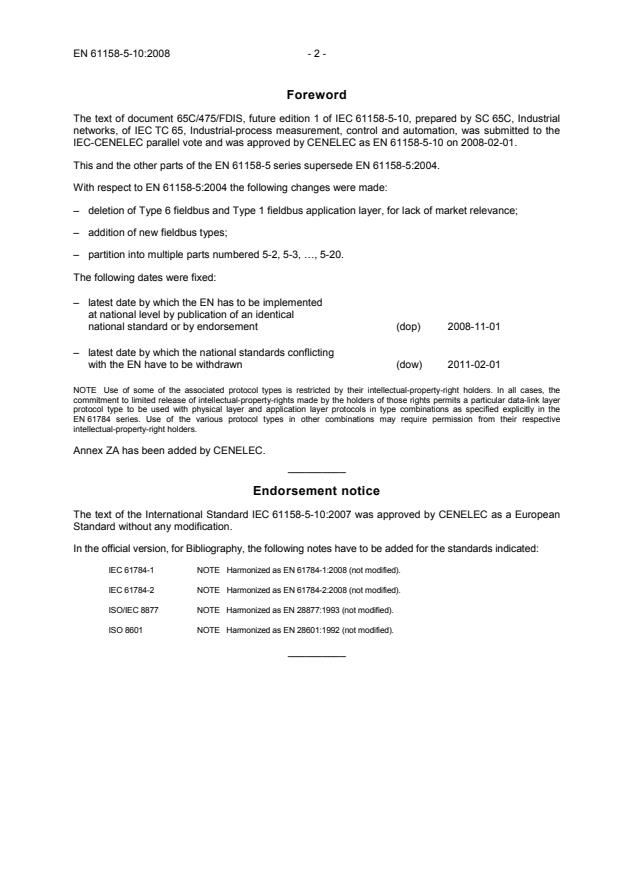 EN 61158-5-10:2008 EN 61158-5-10:2008 - Page 4 preview