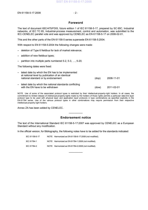 EN 61158-5-17:2008 EN 61158-5-17:2008 - Page 4 preview