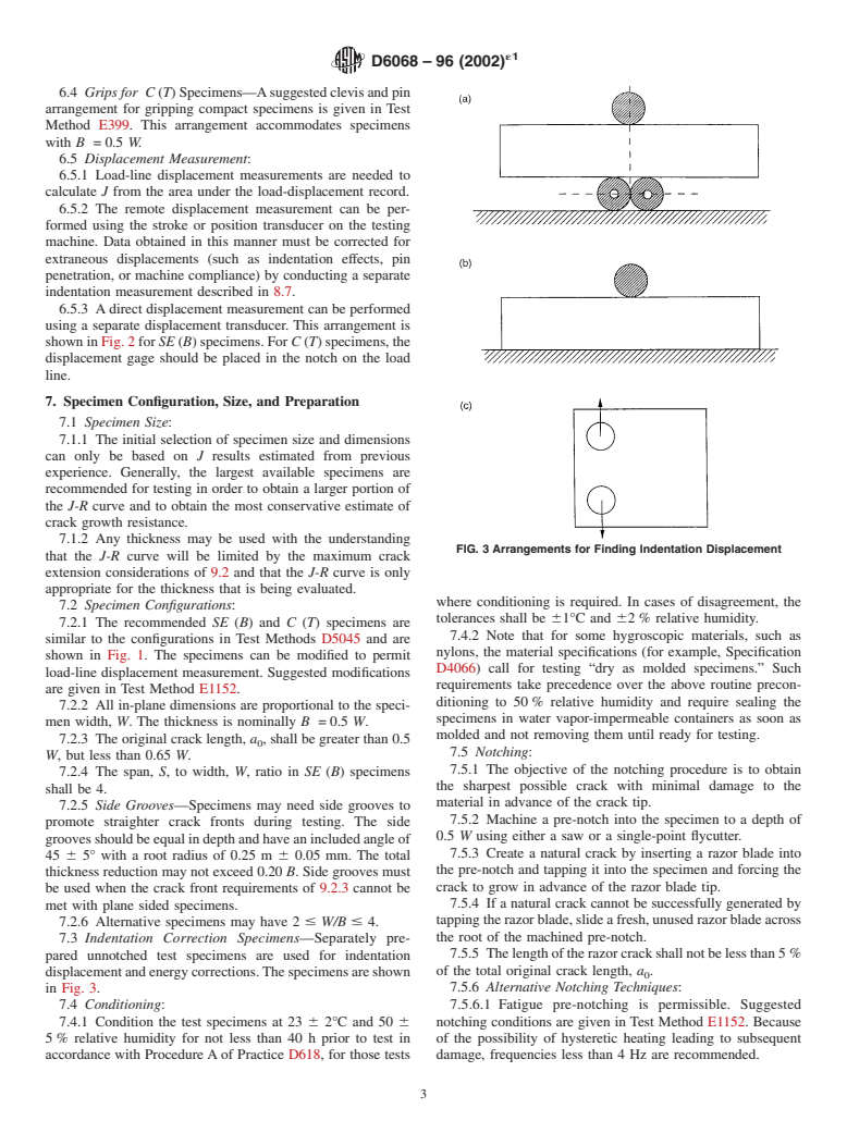 ASTM D6068-96(2002)e1 - Standard Test Method for Determining J-R Curves of Plastic Materials