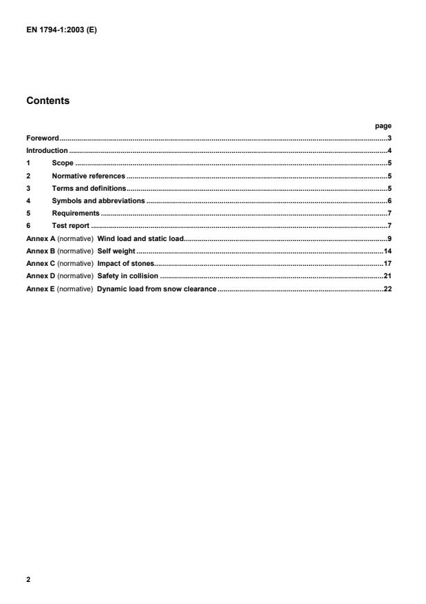 EN 1794-1:2003 EN 1794-1:2004 - Page 4 preview