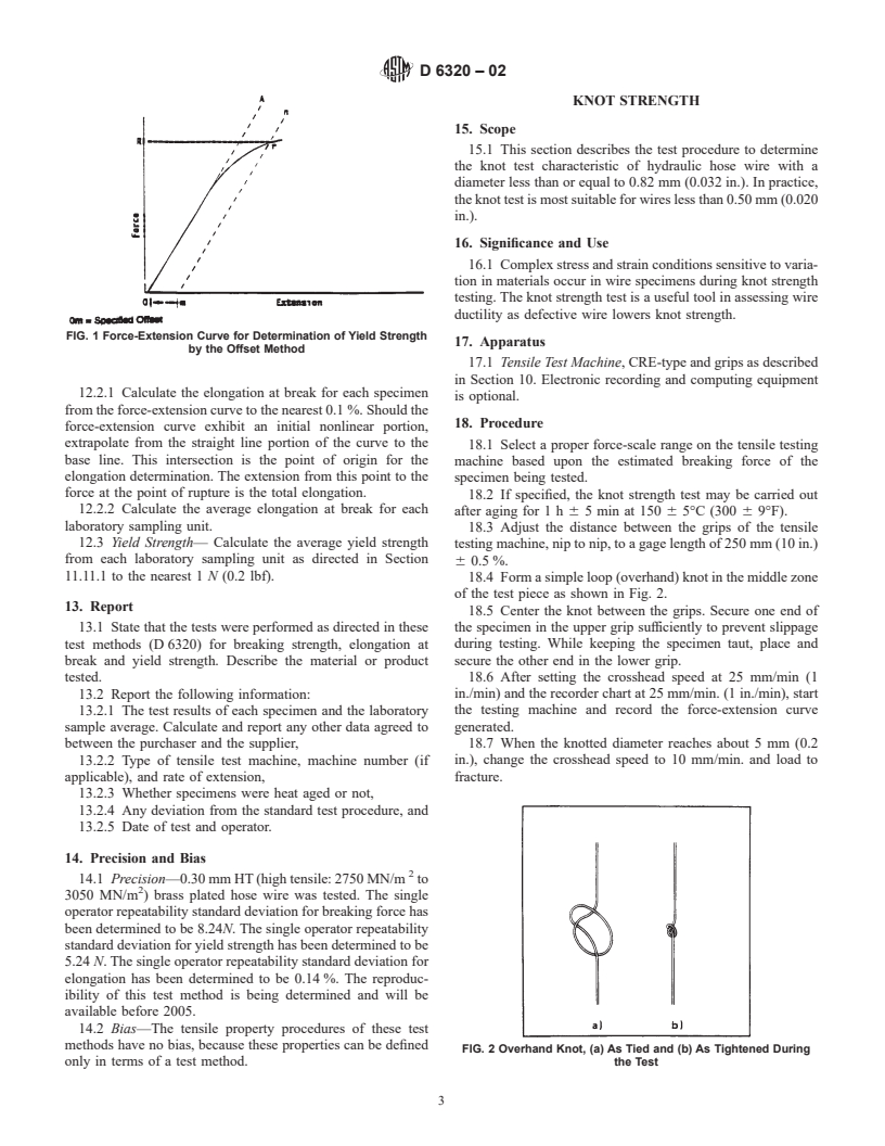 ASTM D6320-02 - Standard Test Methods for Single Filament Hose Reinforcing Wire Made from Steel