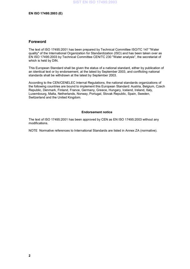 EN ISO 17495:2003 EN ISO 17495:2003 - Page 4 preview