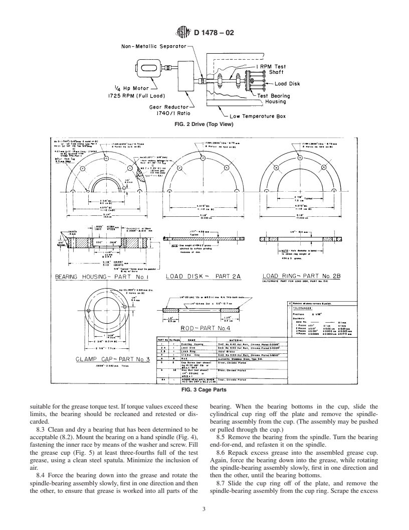 ASTM D1478-02 - Standard Test Method for Low-Temperature Torque of Ball Bearing Grease