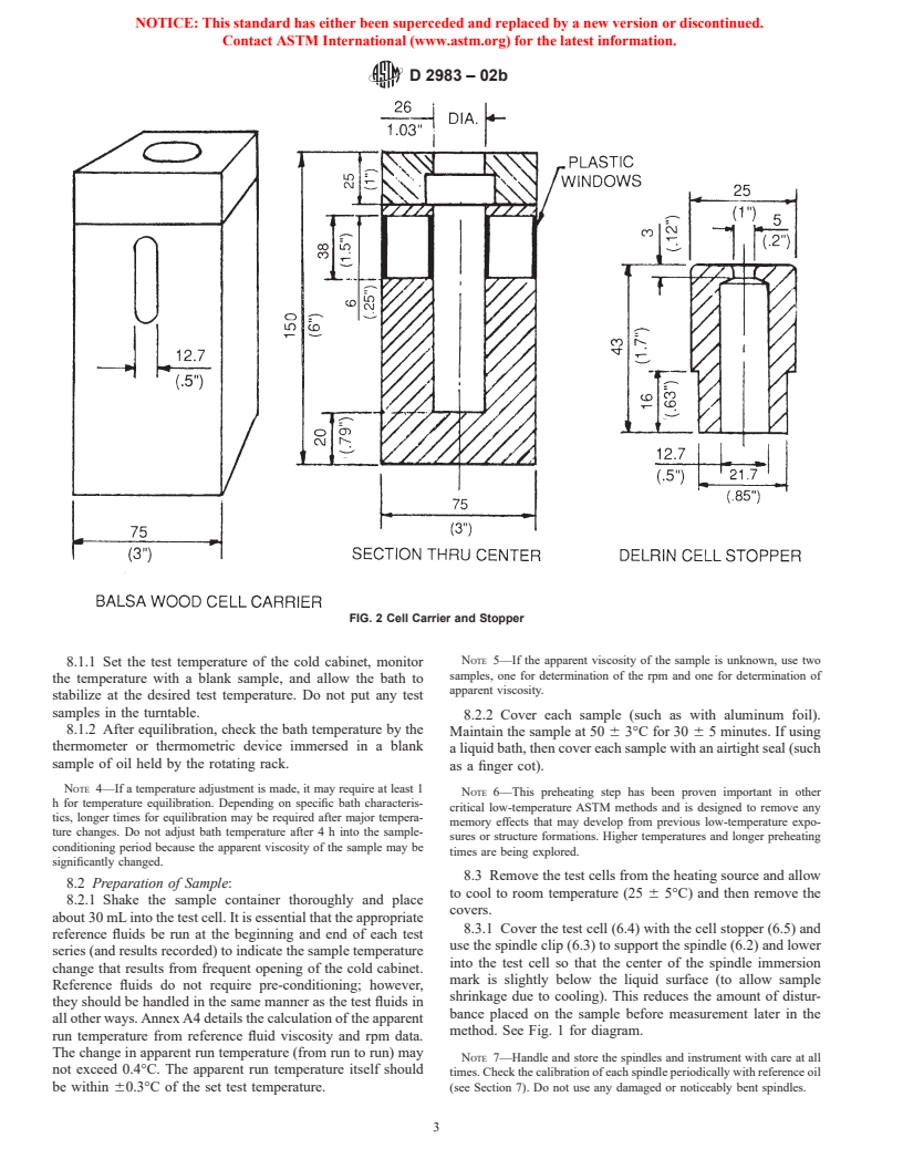 ASTM D2983-02b - Standard Test Method for Low-Temperature Viscosity of Lubricants Measured by Brookfield Viscometer