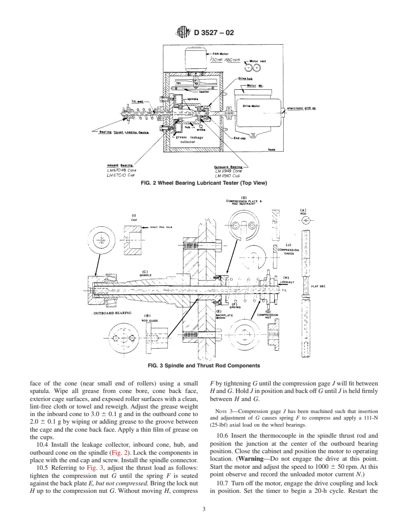 ASTM D3527-02 - Standard Test Method for Life Performance of Automotive Wheel Bearing Grease