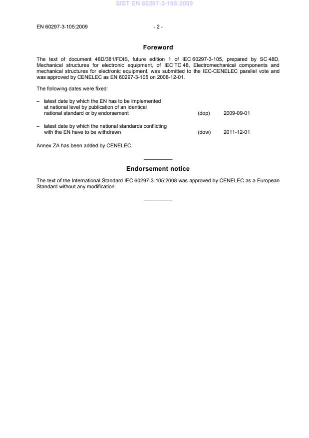EN 60297-3-105:2009 EN 60297-3-105:2009 - Page 4 preview