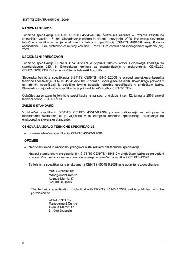 CEN/TS 45545-6:2009 TS CEN/TS 45545-6:2009 - Page 2 preview