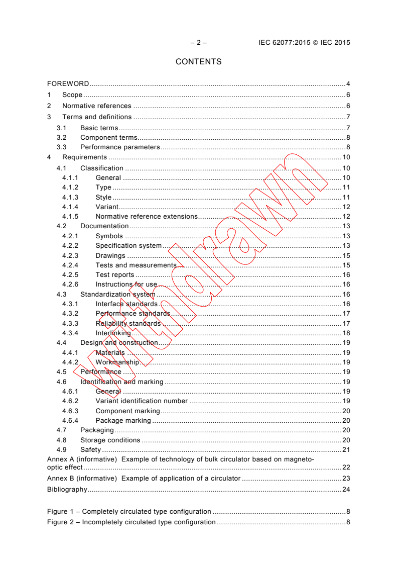 IEC 62077:2015 IEC 62077:2015 - Fibre optic interconnecting devices and passive components - Fibre optic circulators - Generic specification
Released:11/4/2015
Isbn:9782832229880 - Page 4 preview