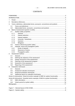 IEC 61069-7:2016 IEC 61069-7:2016 - Industrial-process measurement, control and automation - Evaluation of system properties for the purpose of system assessment - Part 7: Assessment of system safety - Page 4 preview