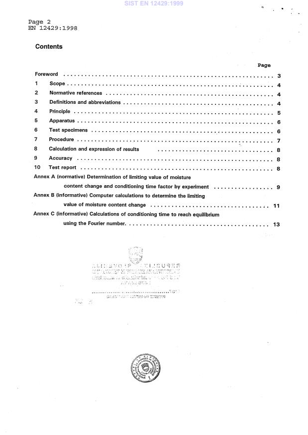 EN 12429:1998 EN 12429:1999 - Page 4 preview