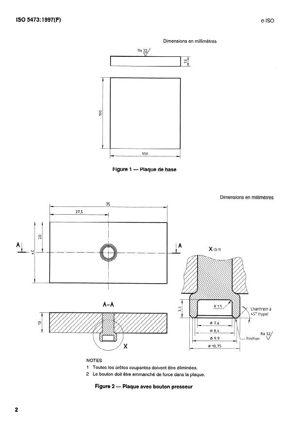 ISO 5473:1997 ISO 5473:1997 - Supports textiles revetus de caoutchouc ou de plastique -- Détermination de la résistance a l'écrasement - Page 4 preview