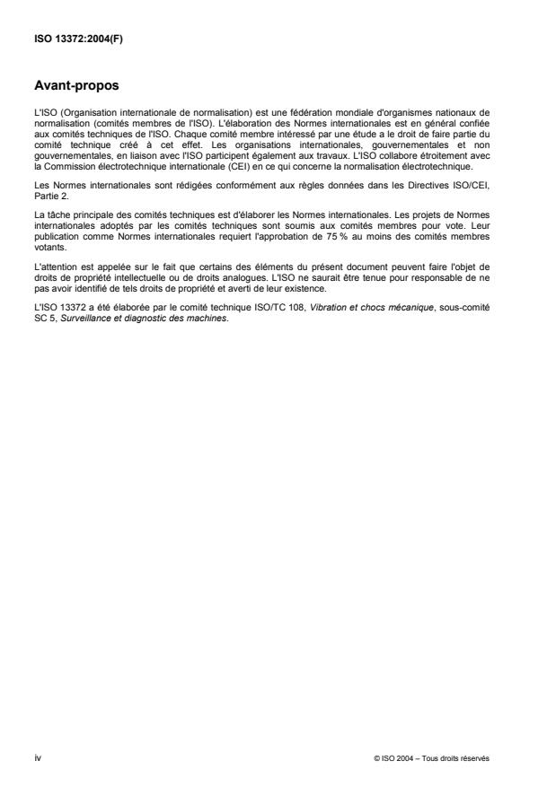 ISO 13372:2004 ISO 13372:2004 - Surveillance et diagnostic des machines -- Vocabulaire - Page 4 preview
