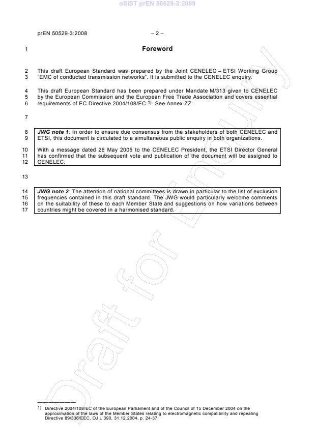 prEN 50529-3:2008 prEN 50529-3:2009 - Page 4 preview