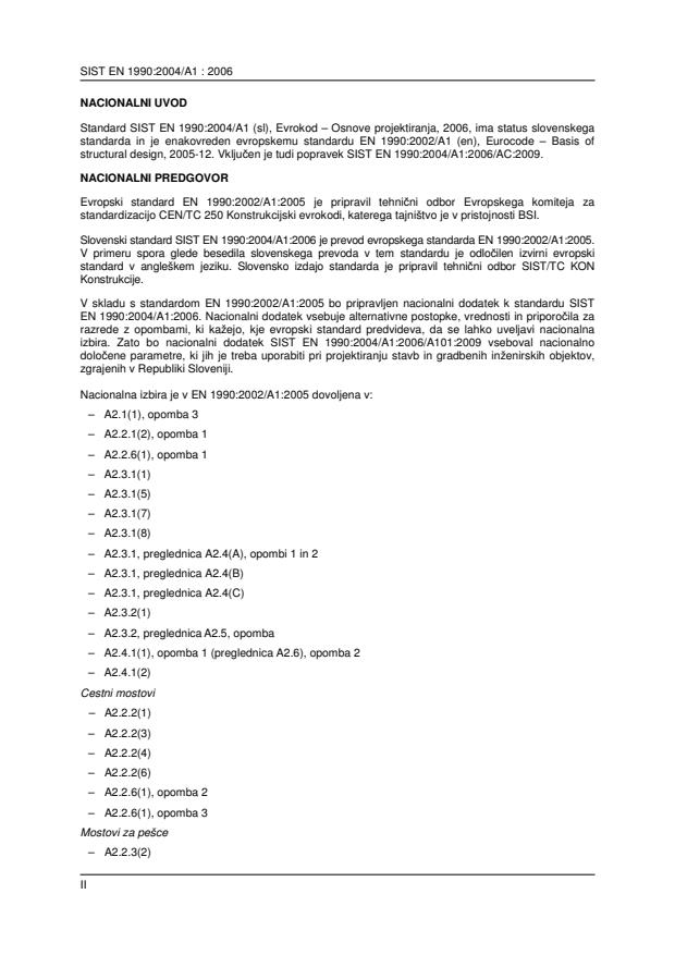 SIST EN 1990:2004/A1:2006 SIST EN 1990:2004/A1:2006 - Page 2 preview