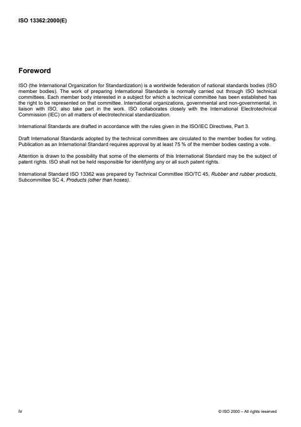 ISO 13362:2000 ISO 13362:2000 - Flexible cellular polymeric materials -- Determination of compression set under humid conditions - Page 4 preview