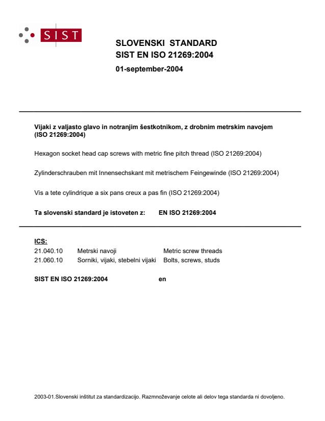 EN ISO 21269:2004