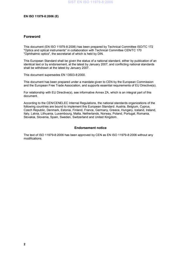 EN ISO 11979-8:2006 EN ISO 11979-8:2006 - Page 4 preview