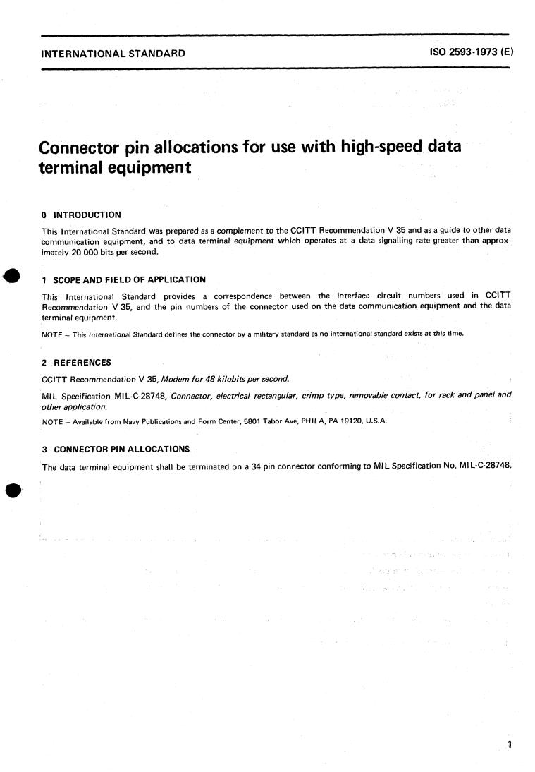 ISO 2593:1973 - Title missing - Legacy paper document
Released:1/1/1973