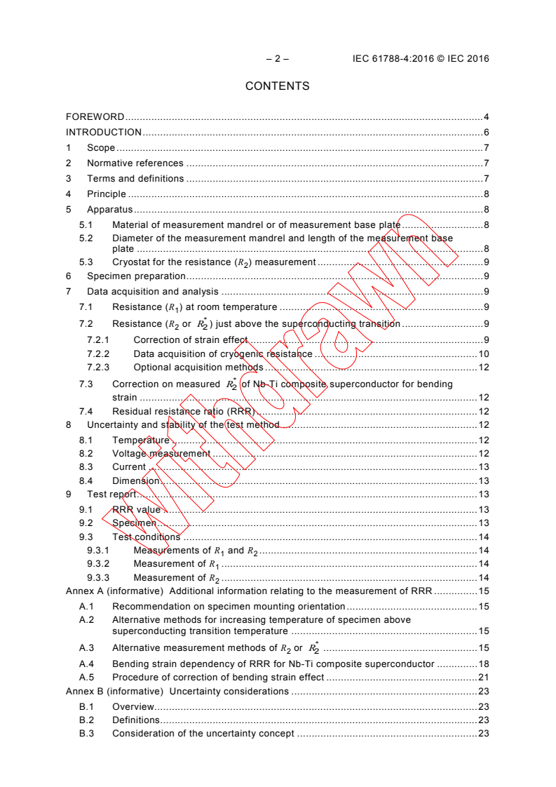 IEC 61788-4:2016 IEC 61788-4:2016 - Superconductivity - Residual resistance ratio measurement - Residual resistance ratio of Nb-Ti and Nb<sub>3</sub>Sn composite superconductors
Released:1/19/2016
Isbn:9782832231296 - Page 4 preview