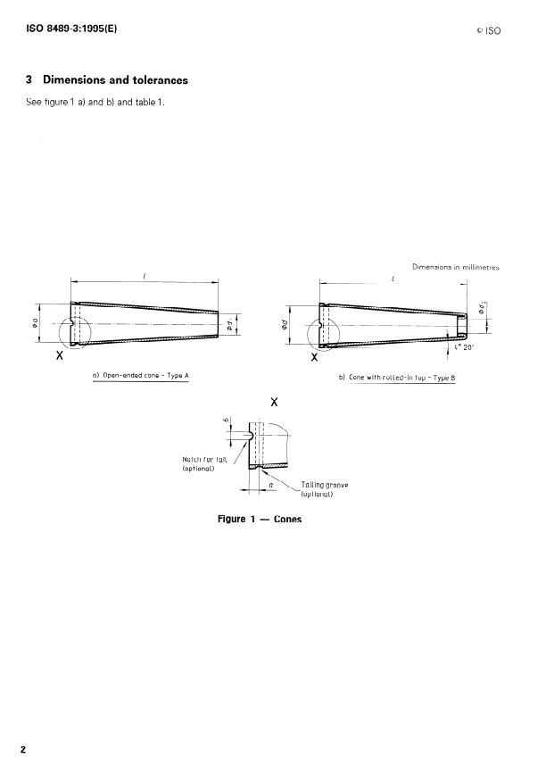 ISO 8489-3:1995 ISO 8489-3:1995 - Textile machinery and accessories — Cones for cross winding — Part 3: Dimensions, tolerances and designation of cones with half angle 4 degrees 20'
Released:12/21/1995 - Page 4 preview