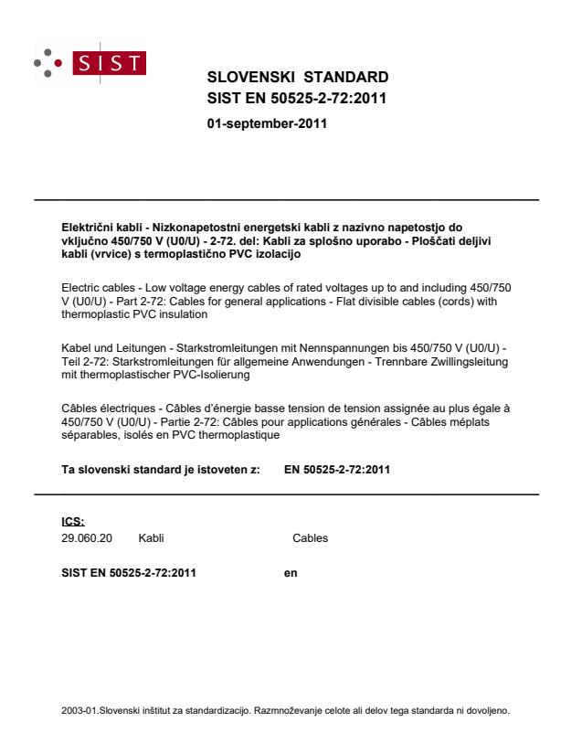 EN 50525-2-72:2011