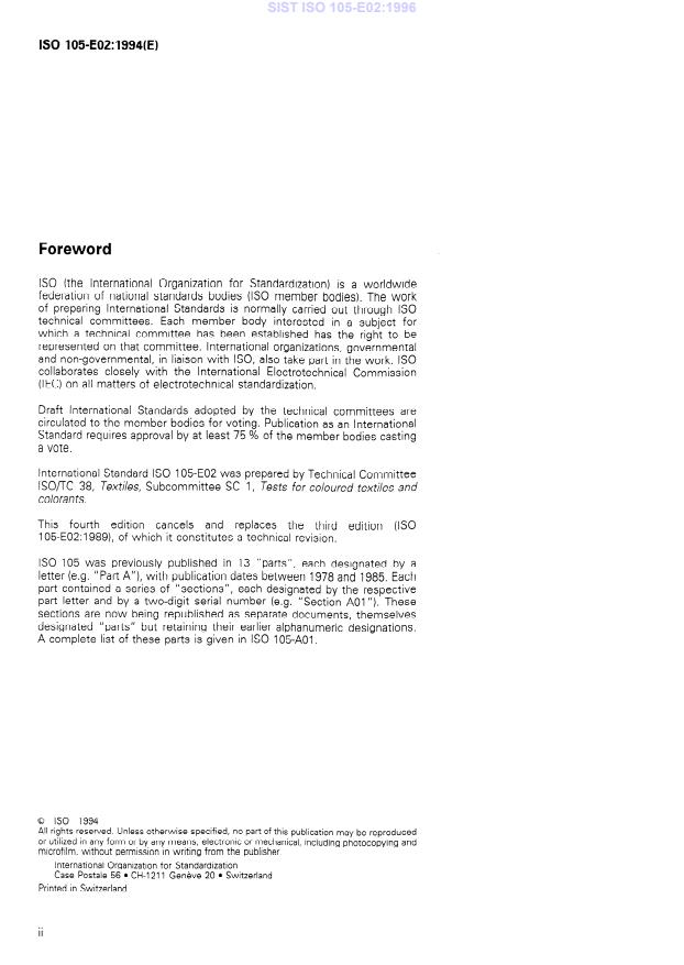 ISO 105-E02:1994 ISO 105-E02:1996 - Page 4 preview