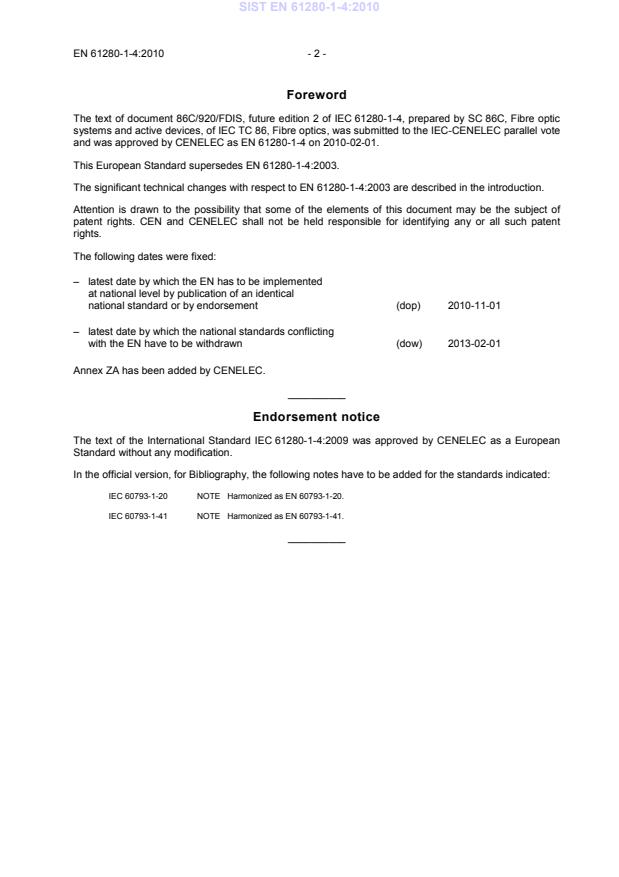 SIST EN 61280-1-4:2010 SIST EN 61280-1-4:2010 - Page 4 preview