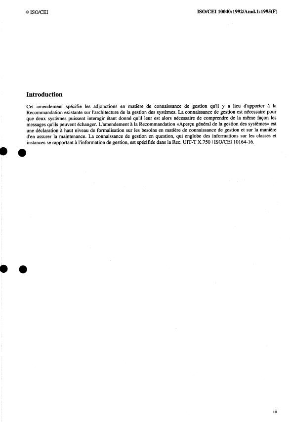 ISO/IEC 10040:1992/Amd 1:1995 ISO/IEC 10040:1992/Amd 1:1995 - Gestion de connaissance de gestion - Page 3 preview