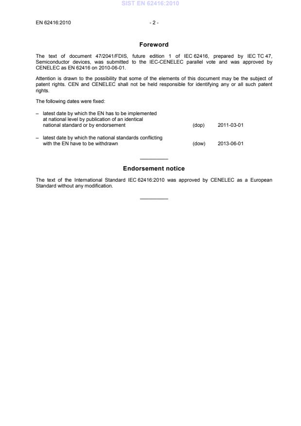 SIST EN 62416:2010 SIST EN 62416:2010 - Page 4 preview