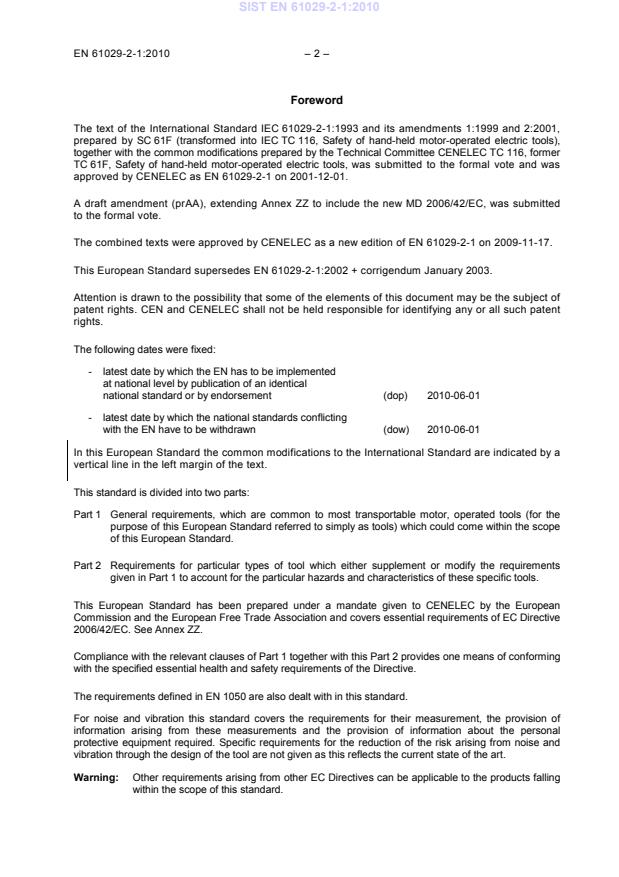 EN 61029-2-1:2010 EN 61029-2-1:2010 - Page 4 preview