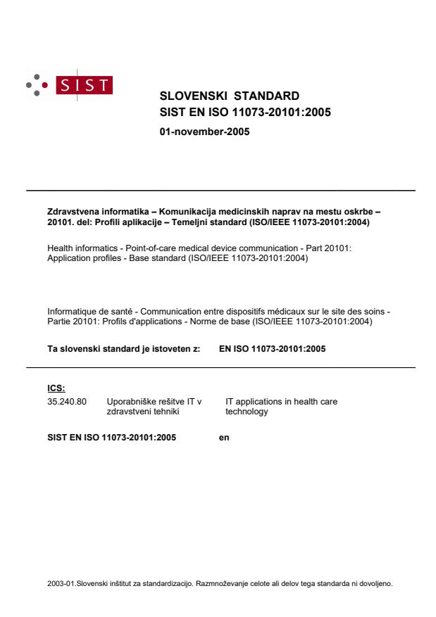 EN ISO 11073-20101:2005