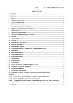IEC 62841-2-14:2015 - Electric motor-operated hand-held tools, transportable tools and lawn and garden machinery - Safety - Part 2-14: Particular requirements for hand-held planers - Page 4 preview