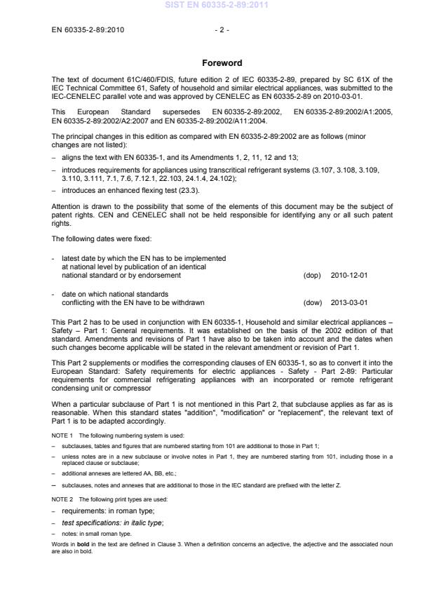 EN 60335-2-89:2010 EN 60335-2-89:2011 - BARVE - Page 4 preview